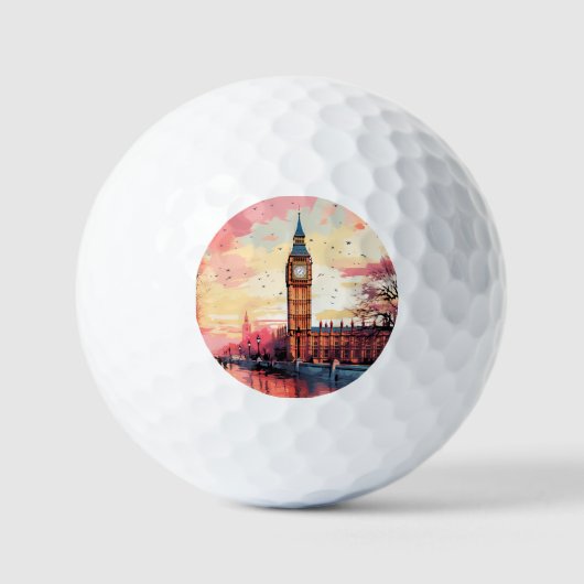 Big Ben, Londen. Golfballen (Voorkant)