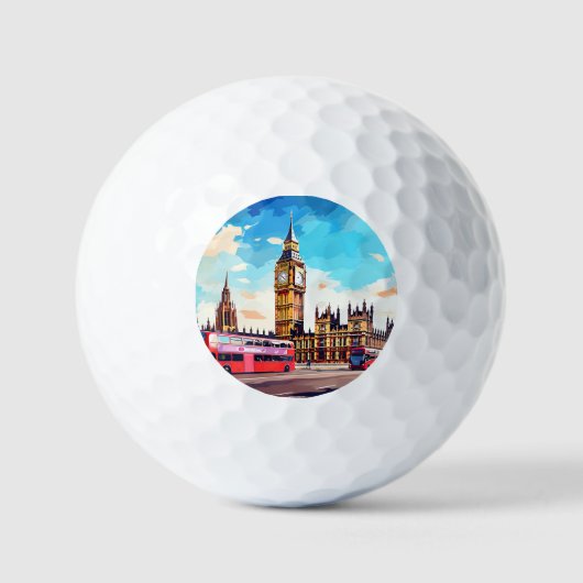 Big Ben, Londen. Golfballen (Voorkant)