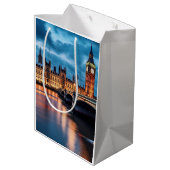 Big Ben, Londen. Medium Cadeauzakje (Achterkant Gekanteld)