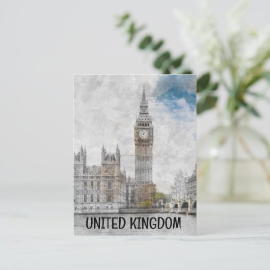 Big Ben, Londen, Verenigd Koninkrijk Briefkaart (Staand voorkant)
