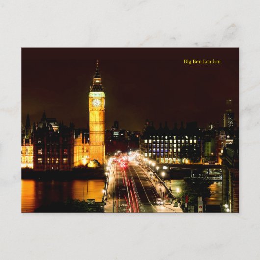 Big Ben London Briefkaart (Voorkant)