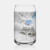 Big Ben London Can Glass | Artistic UK Travel Blikvorm Glas (Achterkant)