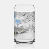 Big Ben London Can Glass | Artistic UK Travel Blikvorm Glas (Links)