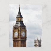 Big Ben London Clock Towers en Westminster Abbey Briefkaart (Voorkant)
