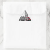 Big Ben London Driehoek Sticker (Tas)