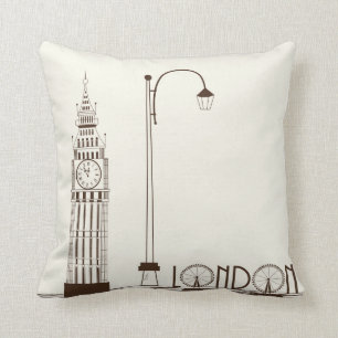 Big Ben London England Decoratief Sierkussen