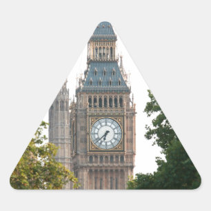 Big Ben London England Driehoek Sticker