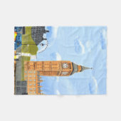 Big Ben London Fleece Blanket (Voorkant (Horizontaal))