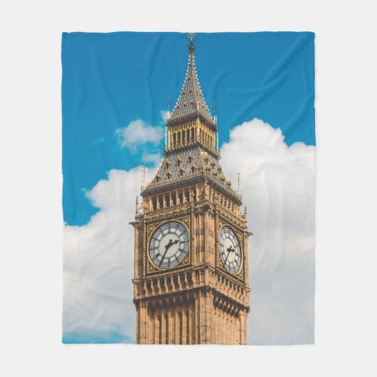BIG BEN LONDON FLEECE DEKEN (Voorkant)