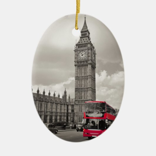 Big Ben London Keramisch Ornament (Voorkant)