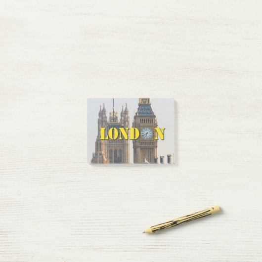 Big Ben LONDON Post-it® Notes (Op bureau)