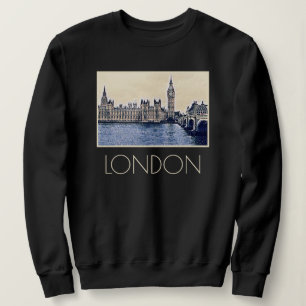 Big Ben London Waterverf art Trui