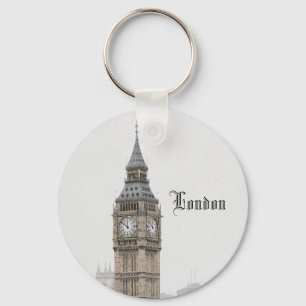 Big Ben London (Waterverf) Sleutelhanger