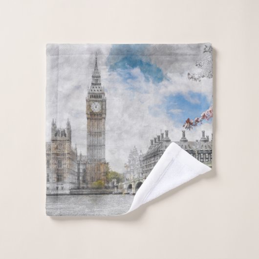 Big Ben, Londres, Royaume-Uni (Gant de toilette)