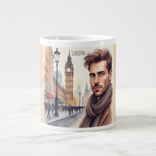 Big Ben, mooi Man met mooie ogen in Londen Extra Grote Beker