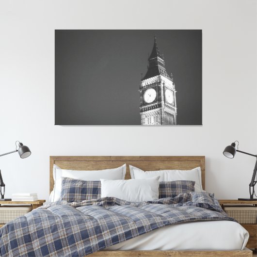 Big Ben Photography, Extra groot Canvas print (Insitu (Slaapkamer))