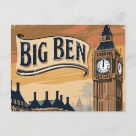 Big Ben reizen Feestdagenkaart