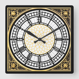 Big Ben Square Wall klok