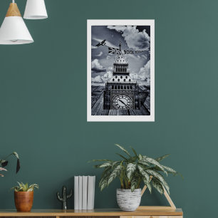 Big Ben Surreal Britse Kunst, Londen Poster