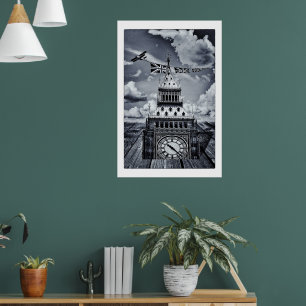 Big Ben Surreal Britse Kunst, Londen Poster