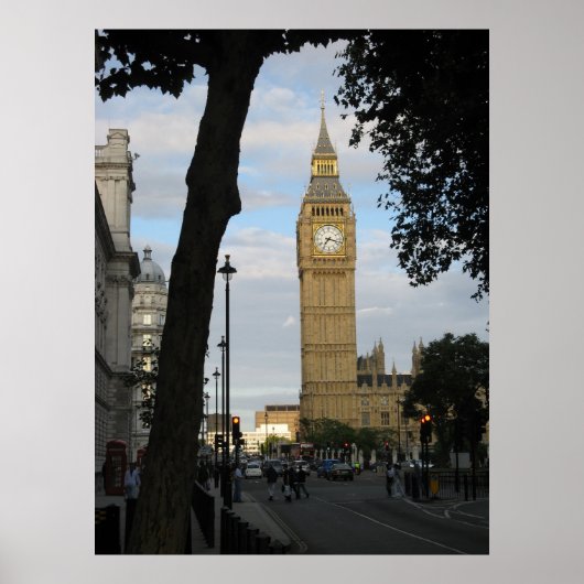 Big Ben Through a Tree Poster (Voorkant)
