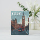 Big Ben Travel Briefkaart - Londen, Verenigd Koni (Staand voorkant)