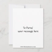 BIG BEN-uitnodiging Kaart (Achterkant)