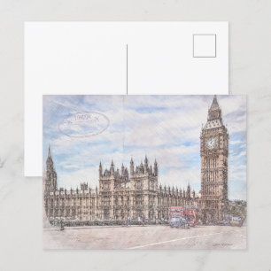 Big Ben van het Brug Briefkaart