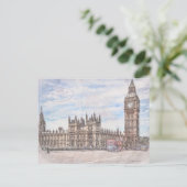 Big Ben van het Brug Briefkaart (Staand voorkant)