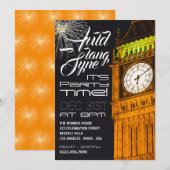 Big Ben van Londen, nieuwjaarsfeest Kaart (Voorkant / Achterkant)