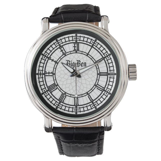 Big Ben Watch - Zilver Horloge (Voorkant)