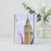 "Big Ben" Westminster, Briefkaart in Londen, Veren (Staand voorkant)