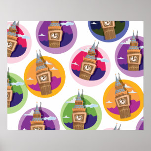 Big Ben Westminster Clock Tower Poster