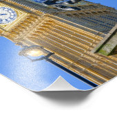 "Big Ben" Westminster London Foto Afdruk (Hoek)