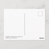 "Big Ben" Westminster, Londres Carte postale brita (Dos)