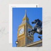 "Big Ben" Westminster, Londres Carte postale brita (Devant / Derrière)