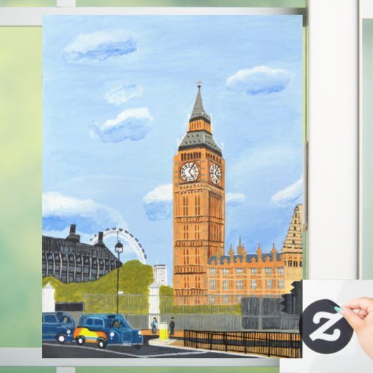 Big Ben window Cling Raamsticker (Huis)