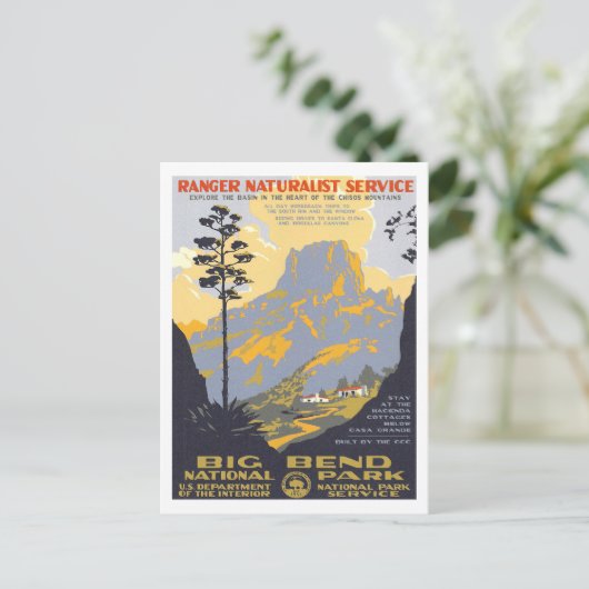 Big Bend Briefkaart (Staand voorkant)