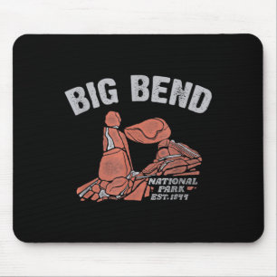 Big bend nationaal park balanced rock vintage muismat