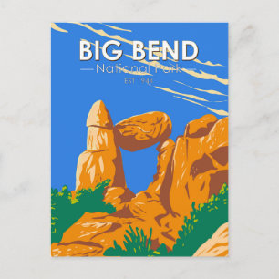 Big Bend National Park Balanced Rock  Briefkaart