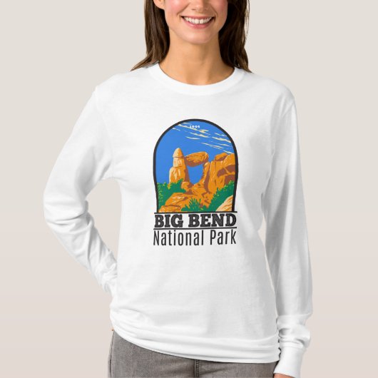 Big Bend National Park Balanced Rock T-shirt (Voorkant)