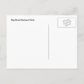 Big Bend National Park Briefkaart (Achterkant)