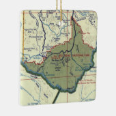 Big Bend National Park Map Keramisch Ornament (Rechts)