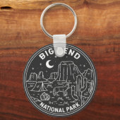 Big Bend National Park Monoline Sleutelhanger (Voorkant)