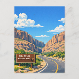 Big Bend National Park Reis Briefkaart