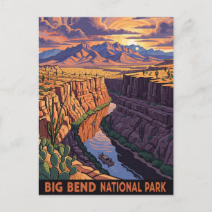 Big Bend National Park Reizen Briefkaart
