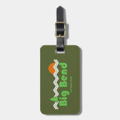 Big Bend National Park Retro Bagagelabel (Voorkant verticaal)