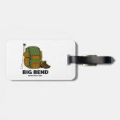 Big Bend National Park-rugzak Bagagelabel (Achterkant horizontaal)