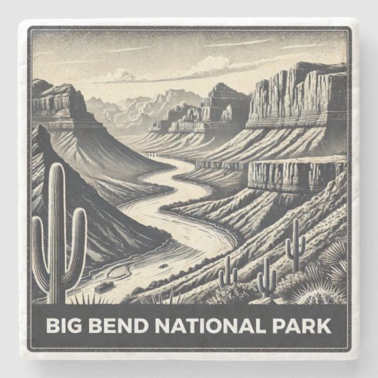 Big Bend National Park Stenen Onderzetter (Voorkant)