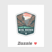 Big Bend National Park Texas | Afgesneden Sticker (Vel)